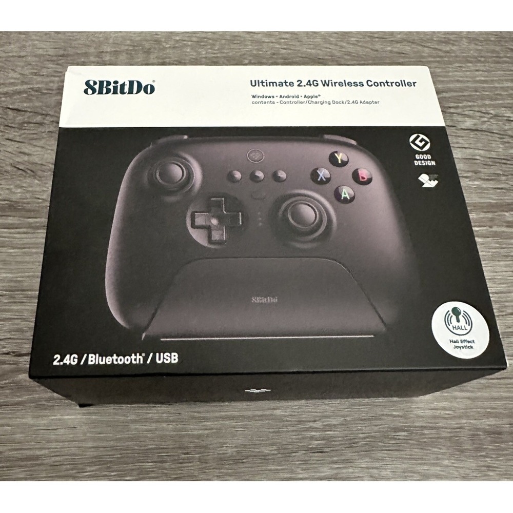 8Bitdo Ultimate 2.4G Wireless Controller Hall‎ Effect Joystick Black